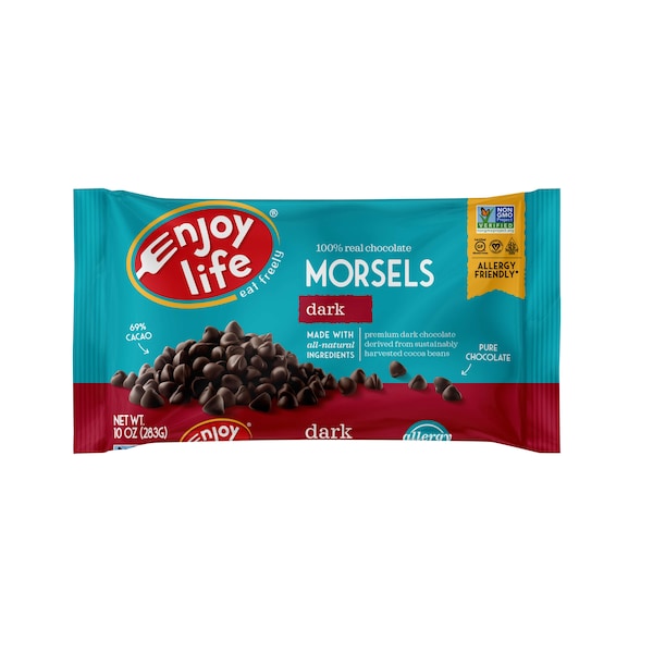 Enjoy Life Enjoy Life Vegan Dark Chocolate Baking Morsels 9 oz. Bag, PK12 F10213W - main